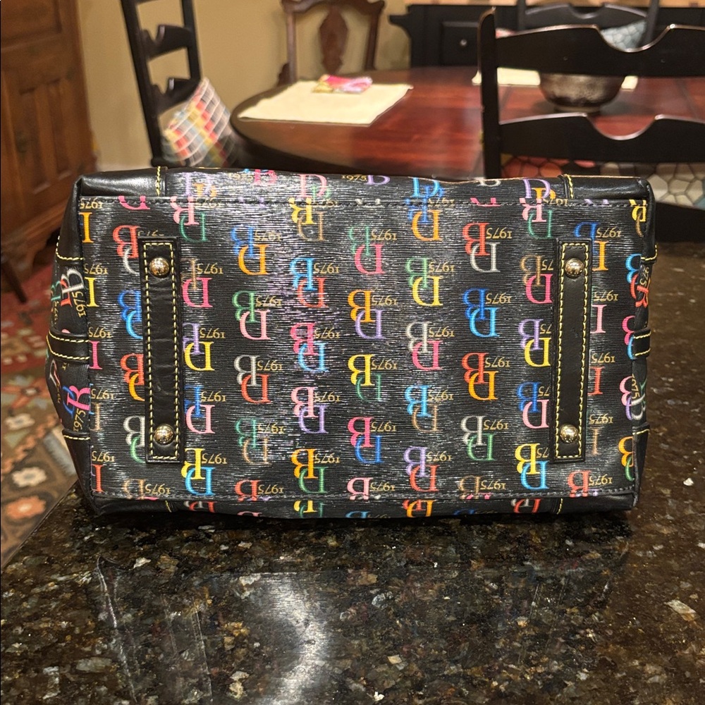 Dooney & Bourke DB75 Rainbow Zipper Dome Satchel Excellent Condition - Picture 6 of 15